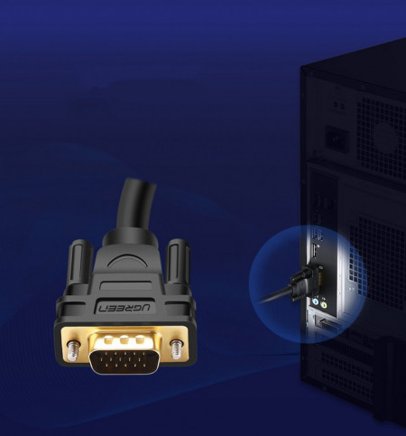 Ugreen VGA - VGA cablu FHD 1,5 m negru (VG101 11630) - Img 6