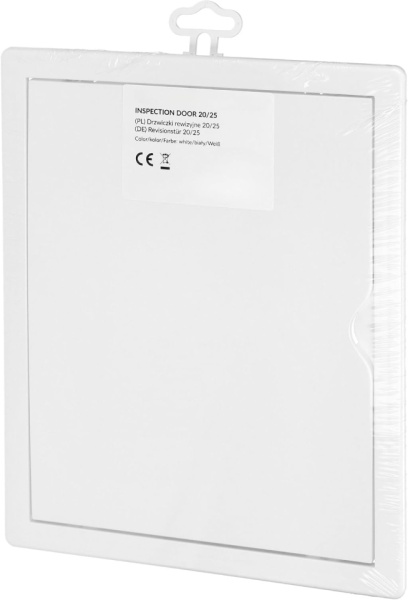 Ușiță de Vizitare pentru Gips-Carton și Zidărie 20 x 25 cm, Clapetă de Inspecție din Plastic ABS pentru Contoare de Apă, Sifoane și Robineți, Deschidere Reversibilă Stânga/Dreapta, Alb - Img 2