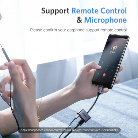 Adaptor UGREEN USB-C la USB-C si jack 3.5mm - Img 4