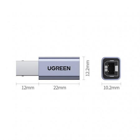 Adaptor USB Type C la USB tip B , Ugreen (US382) - Img 2