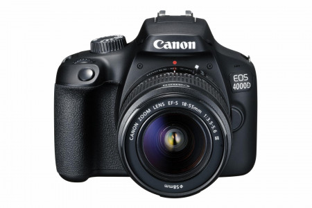 Aparat foto DSLR Canon EOS 4000D,18.0 MP, Negru + Obiectiv EF-S 18-55mm F/3.5-5.6 III Negru