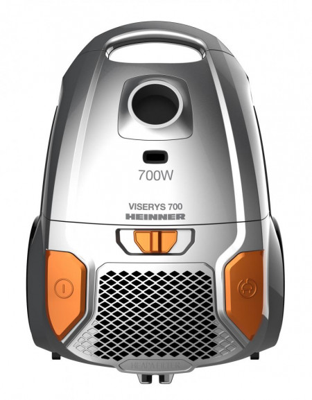 Aspirator cu sac Heinner HVC-MGRY1400-V2, 700 W, sac textil, 3 L, putere variabila, HEPA 12, tub telescopic metalic, Negru - Img 2