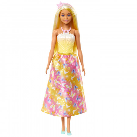 BARBIE PAPUSA BARBIE CU PARUL BLOND SI GALBEN - Img 3