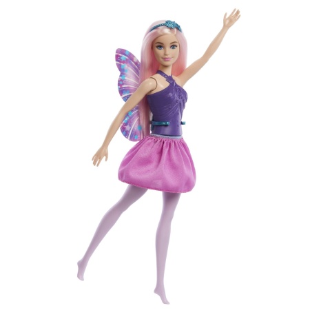 BARBIE PAPUSA BARBIE ZANA CU PAR ROZ SI TINUTA IN 2 CULORI - Img 2