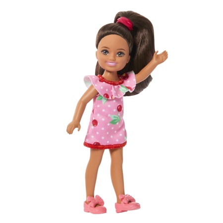 BARBIE PAPUSA CHELSEA BLONDA CU ROCHITA ROZ CU BULINE - Img 3