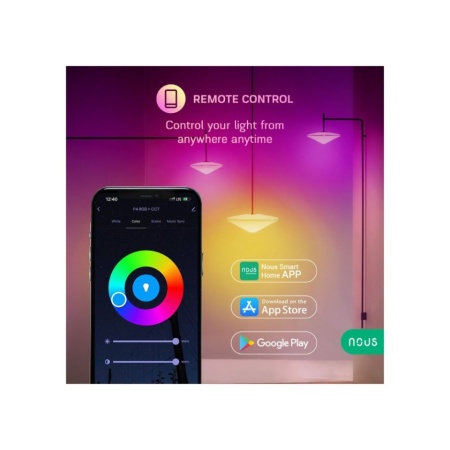 Bec Nous P4 smart Tuya Wi-Fi RGB (dulie E14), compatibil Matter - Img 3