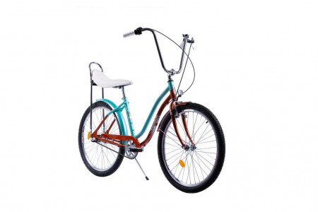 Bicicleta Pegas Strada 2, 26 inch, cadru aluminiu, maro/verde - Img 8