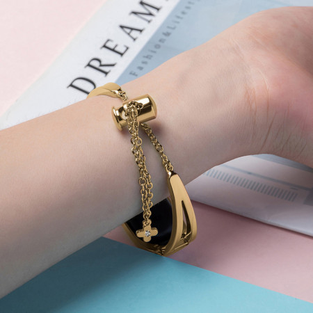 Bratara din metal pentru Xiaomi Mi Band 6 / 5 / 4 / 3 gold - Img 6