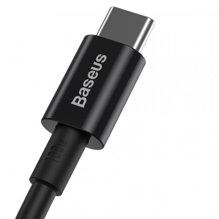 Cablu Baseus Superior Series USB-C la USB-C, 100 W, 1 m (negru) - Img 8