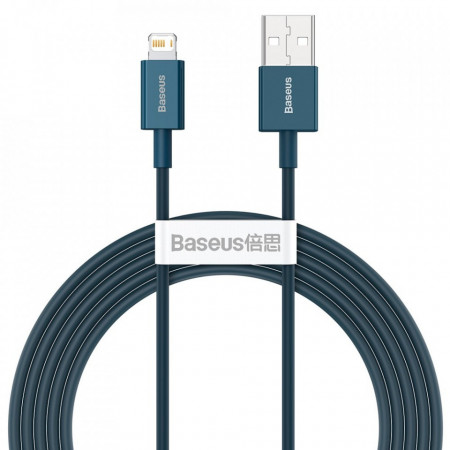 Cablu Baseus Superior USB - Lightning fast charging data cable 2,4 A 2 m blue (CALYS-C01)