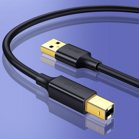 Cablu de imprimanta Ugreen USB tip B (mascul) - USB 2.0 (mascul) 480 Mbps 1 m negru (US135 20846) - Img 4