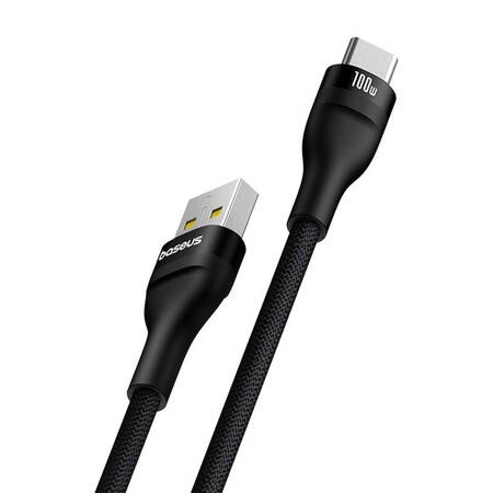 Cablu de incarcare Baseus Flash 2 USB la USB-C 100W, 2m (negru) - Img 5