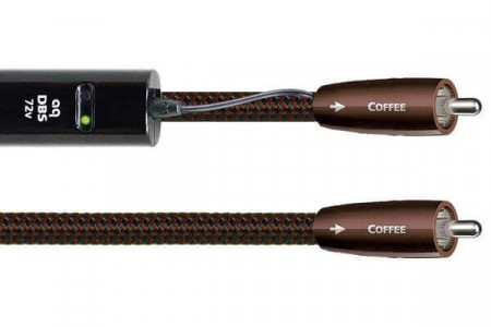 Cablu Digital Coaxial RCA - RCA AudioQuest Coffee, 0.75m, DBS Black inclus, 10% Silver