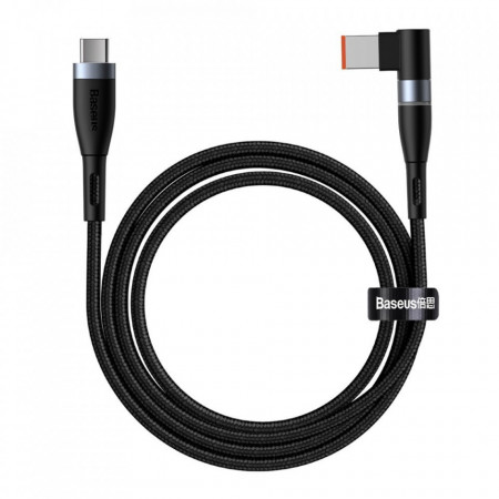 Cablu incarcare, magnetic Baseus Zinc pentru laptop Lenovo USB de tip C la DC Port 100W 2m negru (CATXC-U01)