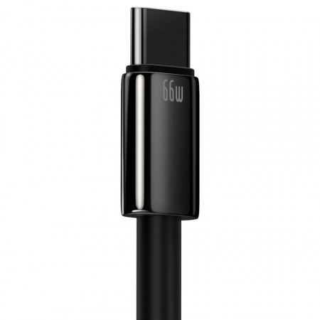 Cablu Tungsten Gold Baseus USB la Type-C, 66W, 2m (negru)