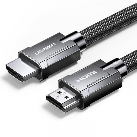 Cablu Ugreen Cablu HDMI 2.1 8K 60 Hz / 4K 120 Hz 3D 48 Gbps HDR VRR QMS ALLM eARC QFT 5 m gri (HD135 50562)