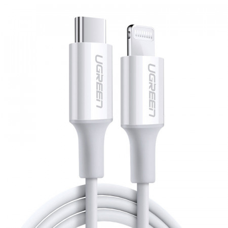 Cablu Ugreen MFi USB Type C - Lightning 3A 0.5m white (US171) - Img 6