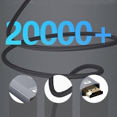 Cablu USB-C - HDMI 4K 60Hz Wozinsky WCCH-01 1,8 m - Negru - Img 7