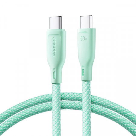 Cablu USB-C / USB-C 60W Transfer rapid 1m - Verde