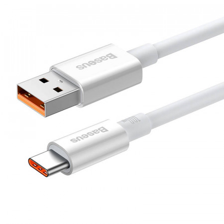 Cablu USB la USB-C Baseus Superior 100W 1m (alb) - Img 3