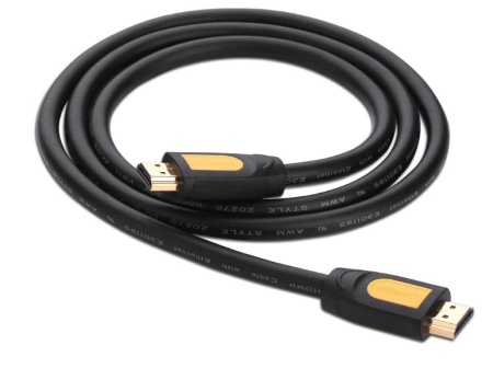 Cablu video Ugreen, „HD101” HDMI (T) la HDMI (T), rezolutie maxima 4K UHD (3840 x 2160) la 60 Hz, round cable, conectori auriti, 5m, negru - Img 2