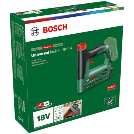 Capsator pe acumulator Bosch UniversalTacker 06032A7000, 18 V, 30 capse/min, capse de 11.4 mm, 14 mm cuie, 1000 capse tip 53, fara acumulator/incarcator - Img 3