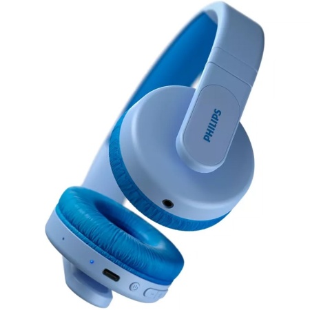 Casti audio over the ear Philips Kids, Lighting, Bluetooth, autonomie 28 ore, albastre - Img 5