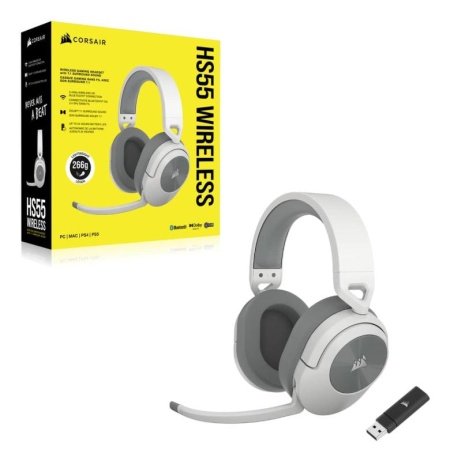 Casti Gaming Corsair HS55 WIRELESS-WHITE - Img 9