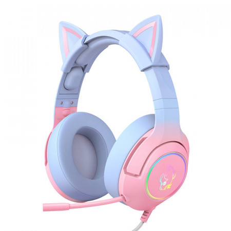Casti gaming ONIKUMA K9 Roz/Albastru