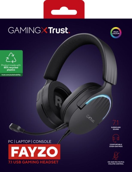 Casti Trust GXT 490P Fayzo cu fir, negru - Img 15