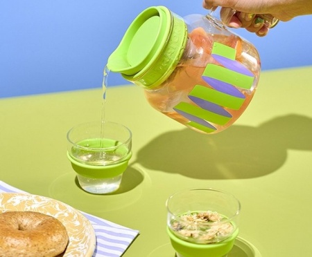 Ceainic Chako Lab Chubby -Slide 1100ml,transparent verde - Img 3