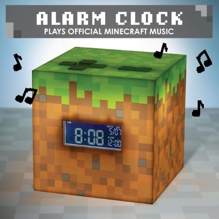 Ceas Deșteptător / Alarmă Paladone Minecraft cu Sunete Oficiale din Joc și Lumină de Noapte, Culoare Verde (Green) - Img 8
