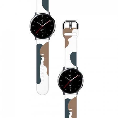Curea de schimb Moro pentru Samsung Galaxy Watch 46mm silicon camo negru (1)