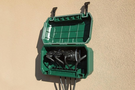Cutie de Protecție Etanșă pentru Conexiuni Electrice de Exterior Electraline 300183, Grad de Protecție IP54, 5 Presetupe / Ieșiri Cablu, Dimensiuni 320 x 180 x 126 mm, Rezistentă la Intemperii - Img 2