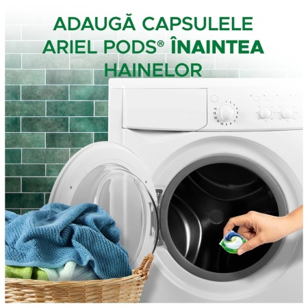 Detergent de rufe capsule Ariel All in One PODS Mountain Spring, 65 spalari - Img 2
