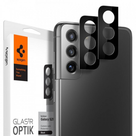 Folie lentile camere SPIGEN OPTIK.TR pentru Samsung GALAXY S21 NEGRU