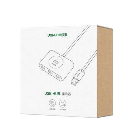Hub multifunctional Ugreen Type c - 4 x USB 3.0 1m white (CR113) - Img 2