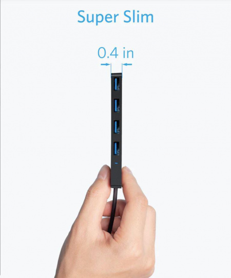 Hub USB 4 x USB 3.2 Anker, negru - Img 3