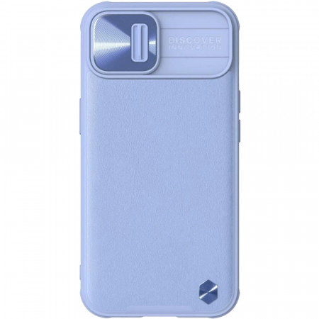 Husa Capac Spate CamShield Piele cu Protectie Camera Mov APPLE iPhone 13