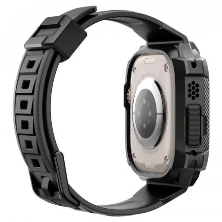 Husa Spigen Rugged Armor Pro cu curea pentru Apple Watch Ultra (49 mm) - neagra - Img 4
