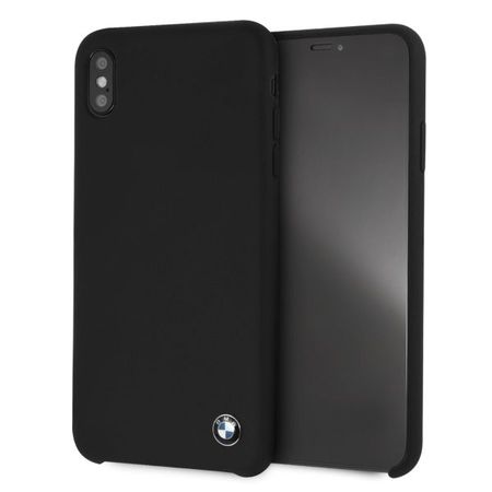 Husa telefon din silicon cu interior din microfibra , tip bumper , Bmw pentru Apple iPhone Xs Max , neagra
