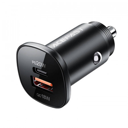 Incarcator auto Acefast B1 mini 38W, USB + USB-C (negru) - Img 3