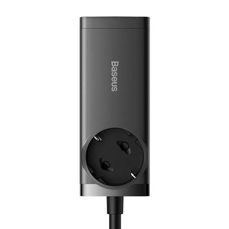 Incarcator de perete Baseus GaN3 Pro / powerstrip 2xUSB + 2xUSB-C + AC, 100W (negru) - Img 6