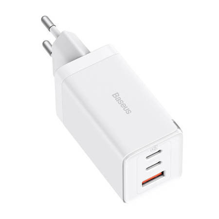 Incarcator de perete Baseus GaN5 Pro 2xUSB-C + USB, 65W (alb) - Img 4
