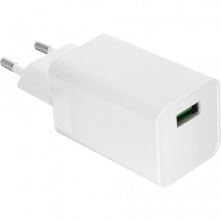Incarcator Voov cu Incarcare Rapida Fast Charge 5V si cu Cablu incarcare micro USB, Alb