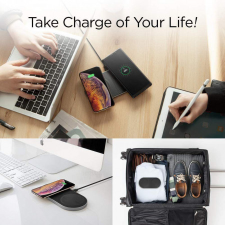 Incarcator wireless Spigen F310w Duo/Dual - negru - Img 3