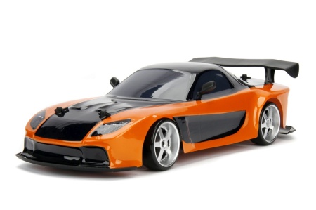 JADA FAST AND FURIOUS MASINUTA RC CU TELECOMANDA HANS MAZDA RX 7 SCARA 1 LA 10 - Img 3