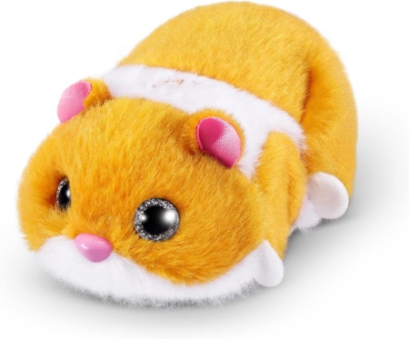 Jucărie Interactivă Electronică de Pluș Pets Alive Hamster Mania ZURU (Model Portocaliu), Hârciog Interactiv cu Peste 20 de Sunete Realiste, Mișcare în și în Afara Mingii - Img 3
