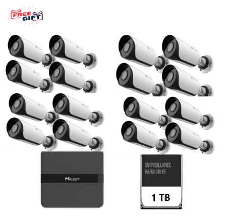 KIT16 MILESIGHT BULLET 2MP NVR 16 CANALE - Img 2