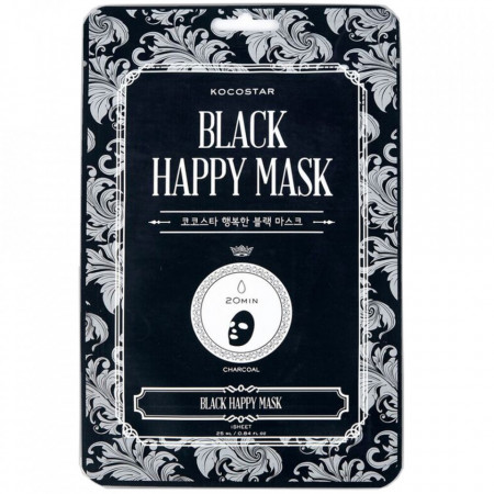 KOCOSTAR Happy Mask Masca de fata Neagra 25 ml